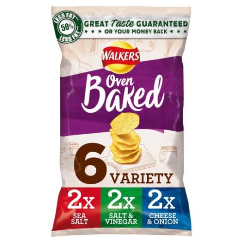 Walkers Baked Variety Crisps 6X25g