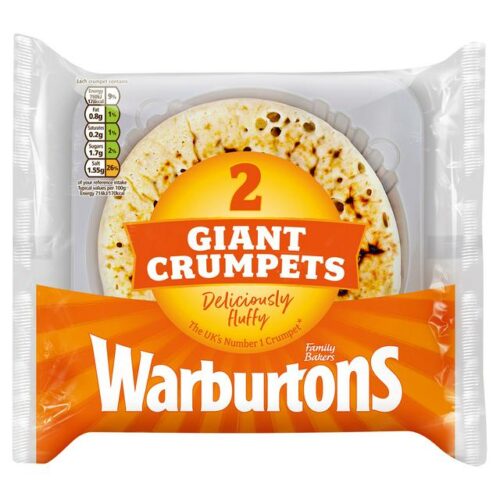 Warburtons 2 Pack Giant Crumpets