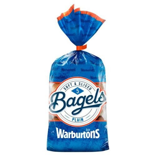 Warburtons 5 Pack Bagels Plain