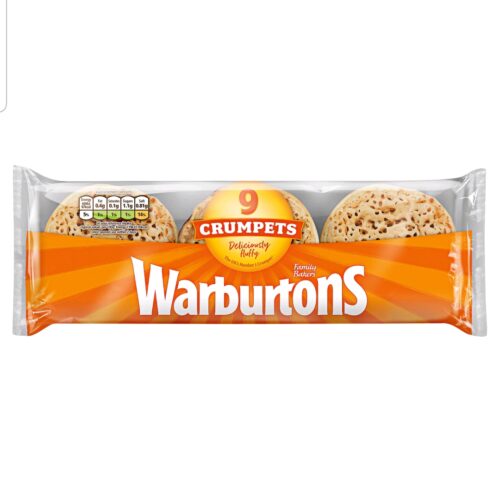 Warburtons Crumpets 9Pk