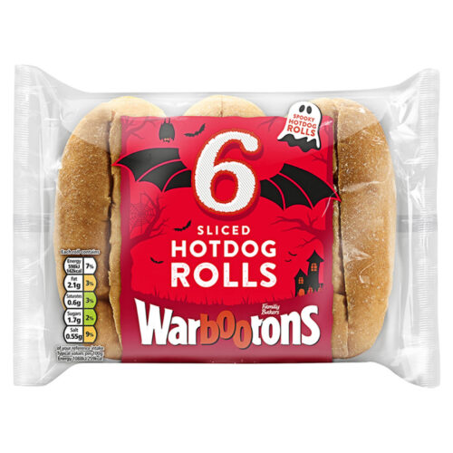 Warburtons Hot Dog Rolls X 6