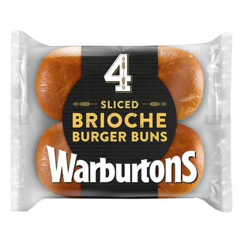 Warburtons White Bistro Brioche Bun 4 Pack