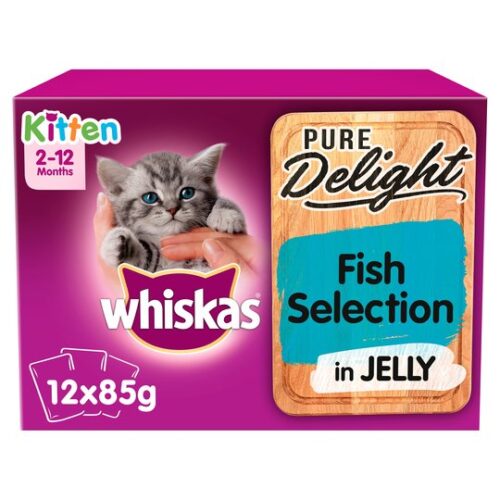 Whiskas 2-12 Month Kitten Fish Selection 12X85g