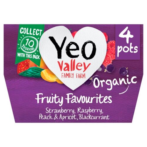 Yeo Valley Fruit Favourties Yogurt 4X120g