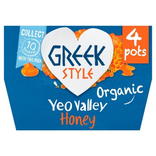 Yeo Valley Greek Style Honey Yogurt 4X100g