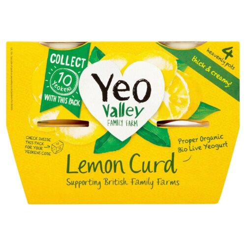 Yeo Valley Lemon Curd Yogurt 4X120g