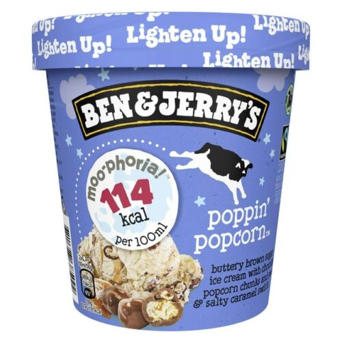 Ben & Jerry’s Moophoria Poppin’ Popcorn Ice Cream 465Ml