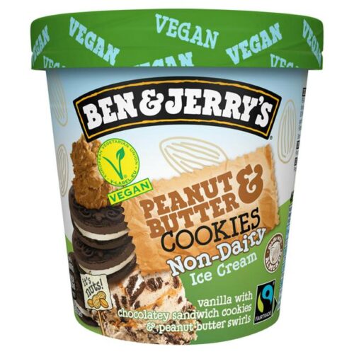 Ben & Jerry’s Non Dairy Peanut Butter & Cookies Ice Cream 465Ml