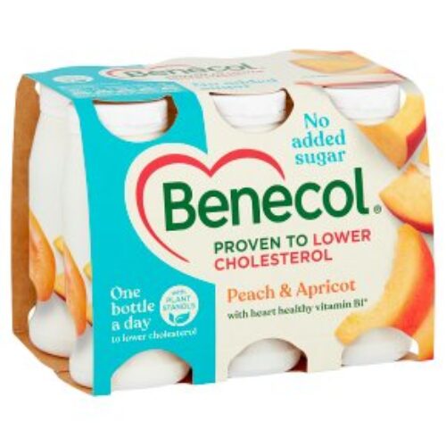 Benecol Peach & Apricot Yogurt Drink 6X67.5G