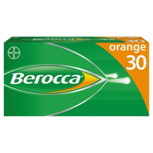 Berocca Orange Effervescent Vitamin Energy Tablets 30S