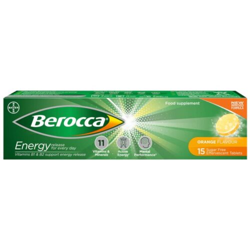 Berocca Orange Effervescent Vitamin Energy Tablets 15S