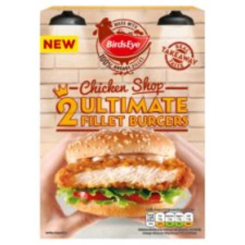 Birds Eye 2 Ultimate Chicken Shop Fillets Burger 227G