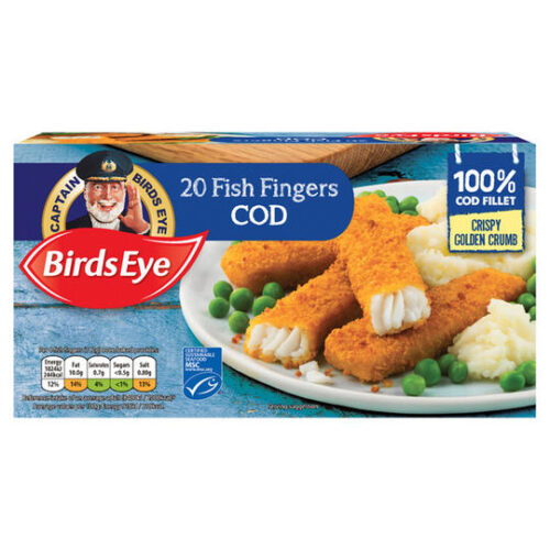 Birds Eye 20 Cod Fish Fingers 560G