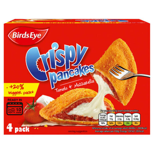 Birds Eye Crispy Pancakes Tomato & Mozzarella 4 Pack 266G