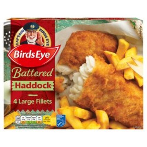 Birds Eye 4 Battered Haddock Fillets 440G