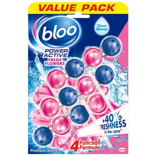 Bloo Poweractive Flowers Toilet Rim Block 50G