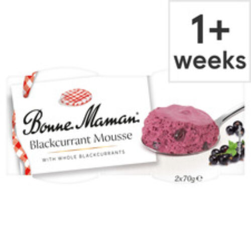 Bonne Maman Blackcurrant Mousse 2X70g