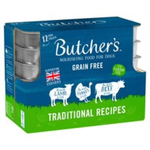 Butchers Traditional Recipe 12X150g Foiltray