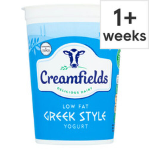 Creamfields Low Fat Greek Style Natural Yogurt 500G