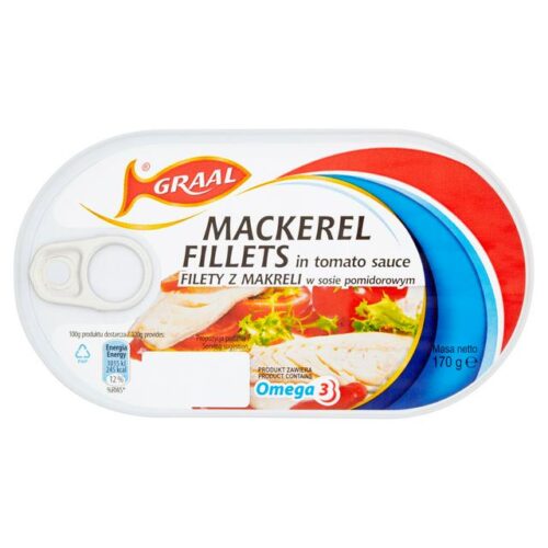 Graal Mackerel Fillets In Oil 170G