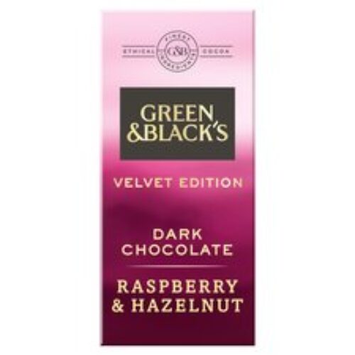 Green & Blacks Dark Raspberry & Hazelnut Chocolate 90G