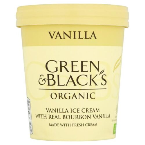 Green & Blacks Organic Vanilla Ice Cream 500Ml