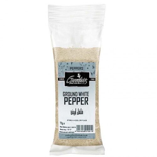 Greenfields Ground White Pepper 75g