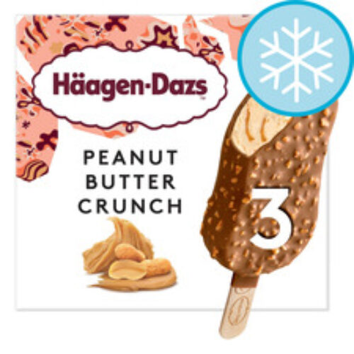 Haagen Daz Peanut Butter Crunch Ice Cream Bar 3X80ml