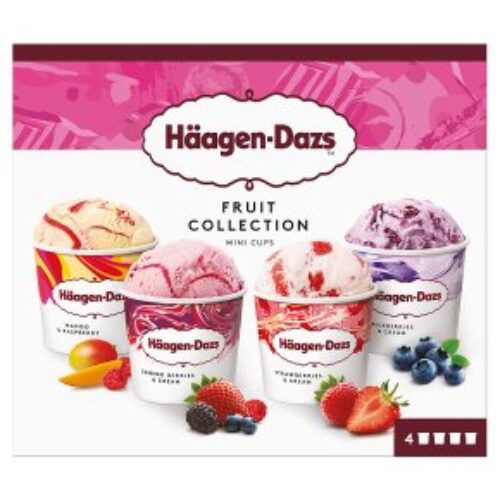 Haagen-Dazs Fruit Mini Cups Ice Cream 4X95ml