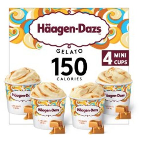 Haagen-Dazs Caramel Swirl Gelato 4X95ml