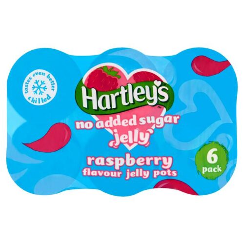 Hartleys No Added Sugar Raspberry 6 Pack Jelly 690G