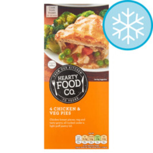 Hearty Food Co 4 Chicken & Vegetable Pies 484G