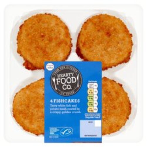 Hearty Food Co. 4 Fishcakes 340G