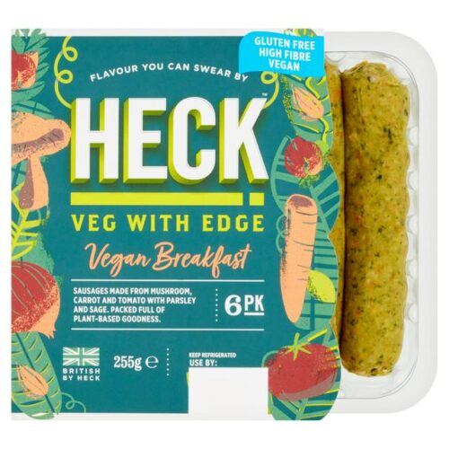 Heck Vegan Breakfast Sausages 6 Pack 255G