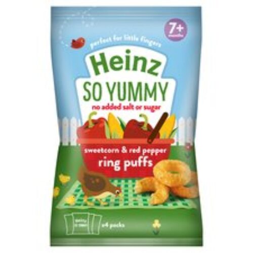 Heinz Sweetcorn & Red Pepper Ring Puffs 60g