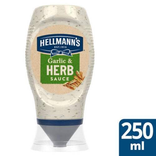 Hellmann’s Garlic & Herb Sauce 250Ml