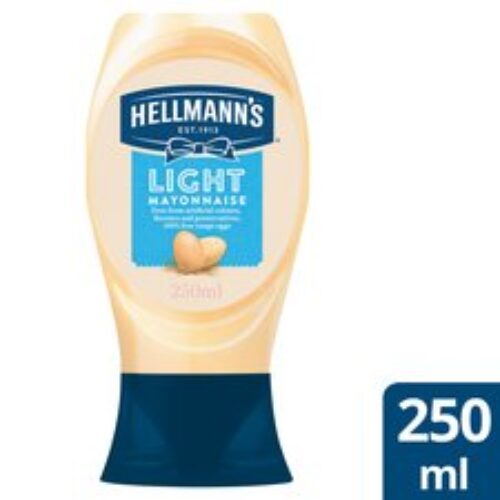Hellmann’s Light Squeezy Mayonnaise 250Ml