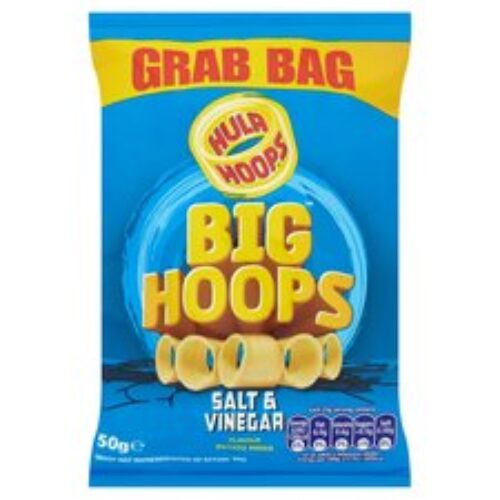 Hula Hoops Big Hoops Salt & Vinegar Potato Rings 50G