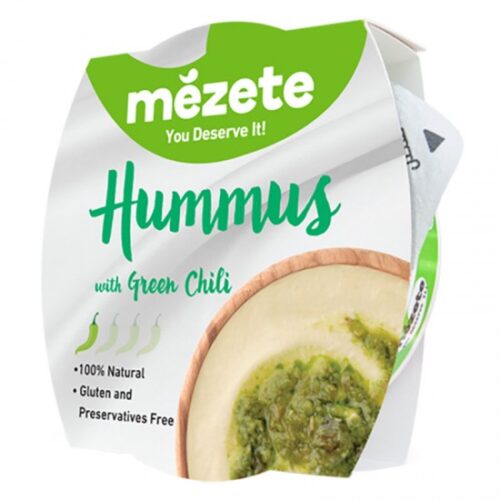 Hummus Dip with Green Chilli Mezete 215g