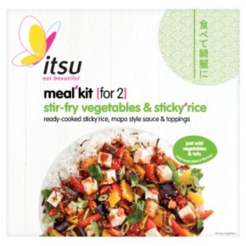 Itsu Stir Fry Vegetables & Sticky Rice Meal Kit 356G