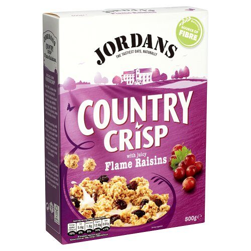 Jordans Country Crisp With Lux. Raisins 500G