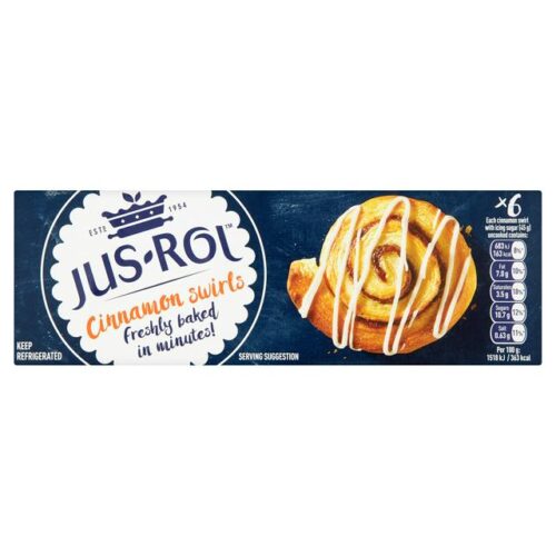 Jus-Rol Cinnamon Swirls Dough 6 Pack 270G