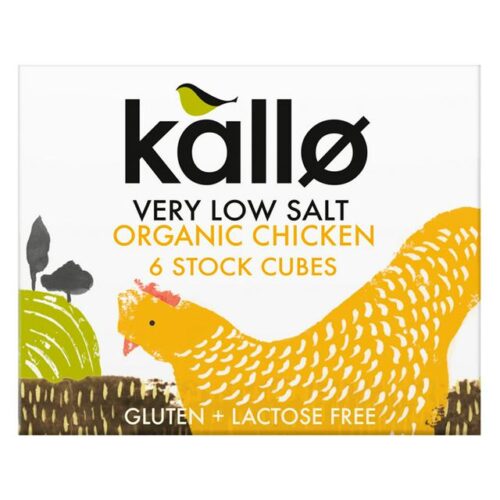 Kallo Very Low Salt Organic Chicken Stock Cubes 48G