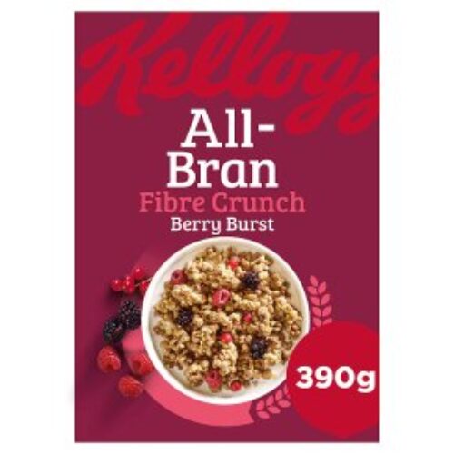 Kellogg’s All Bran Fibre Crunch Berry Burst 390G