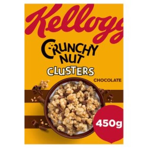 Kelloggs Crunchy Nut Chocolate Clusters 450g