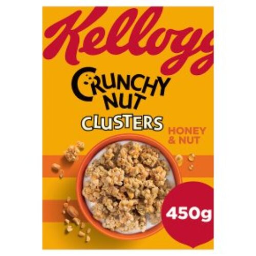 Kelloggs Crunchy Nut Honey and Nut Clusters 450g