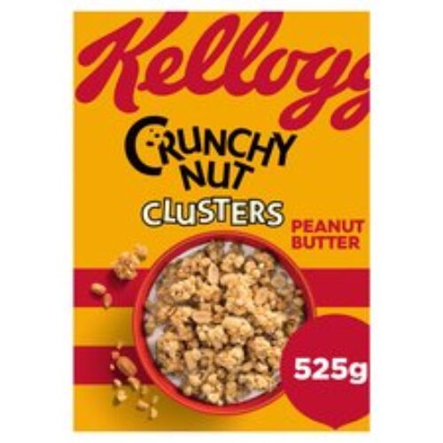 Kelloggs Crunchy Nut Peanut Butter Clusters 525g