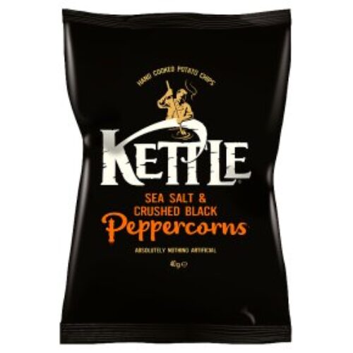 Kettle Sea Salt & Black Pepper crisps 40G