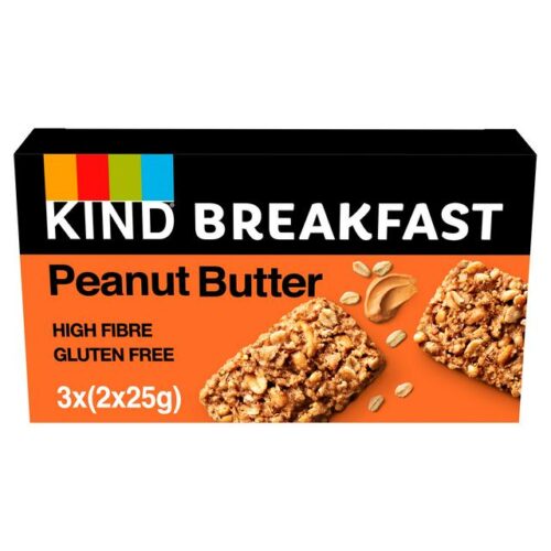 Kind Breakfast Peanut Butter Gluten Free Bars 3X2 Pack 150G