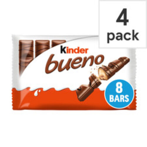 Kinder Bueno Milk & Hazelnut 4 Pack 172G